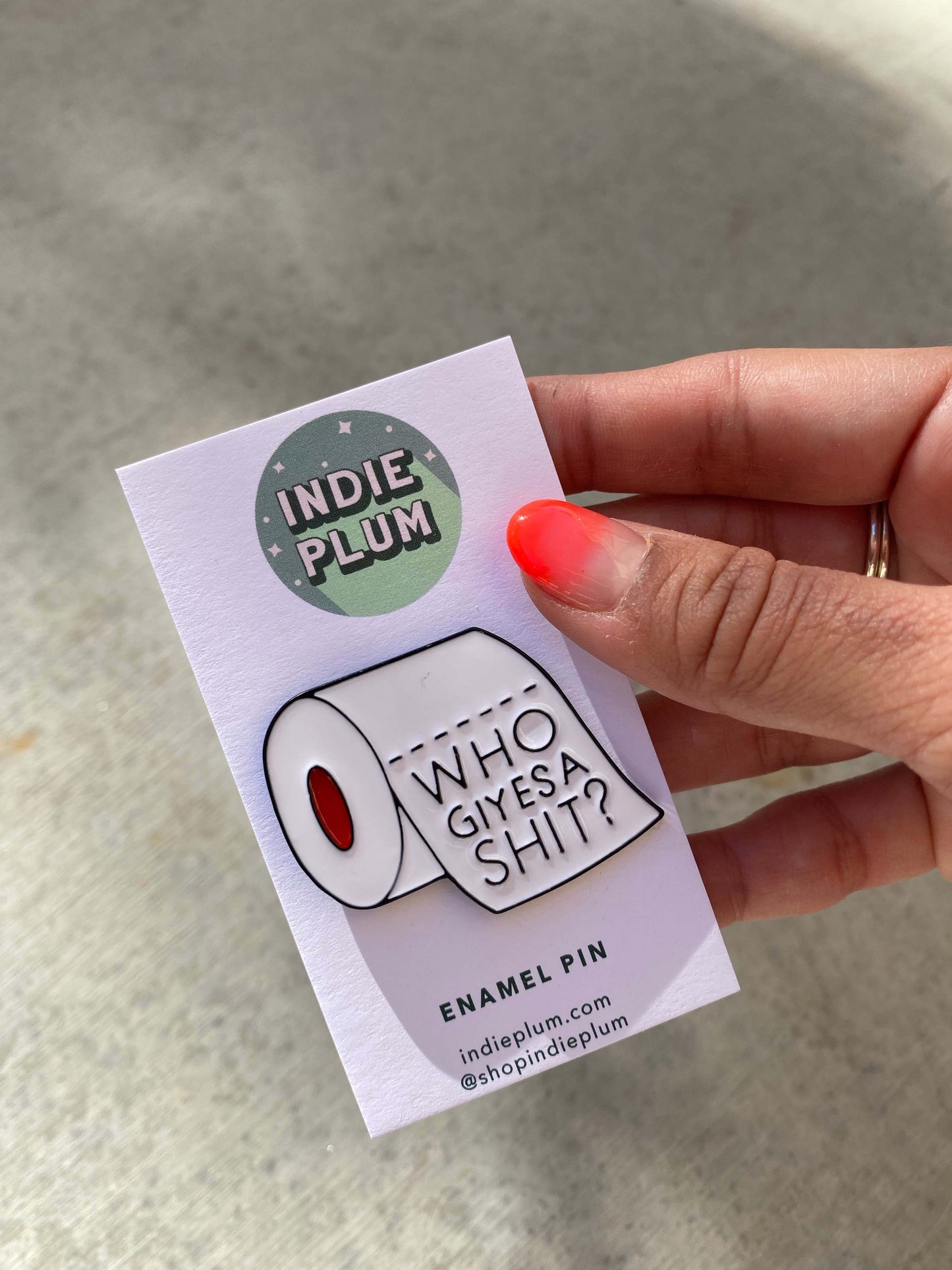 Who Gives A Sh*t Toilet Paper Pin