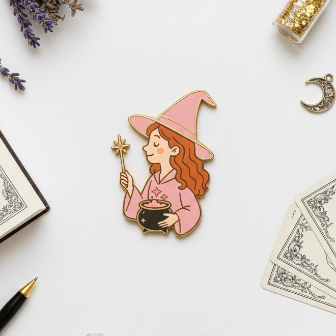 Good Witch Enamel Pin