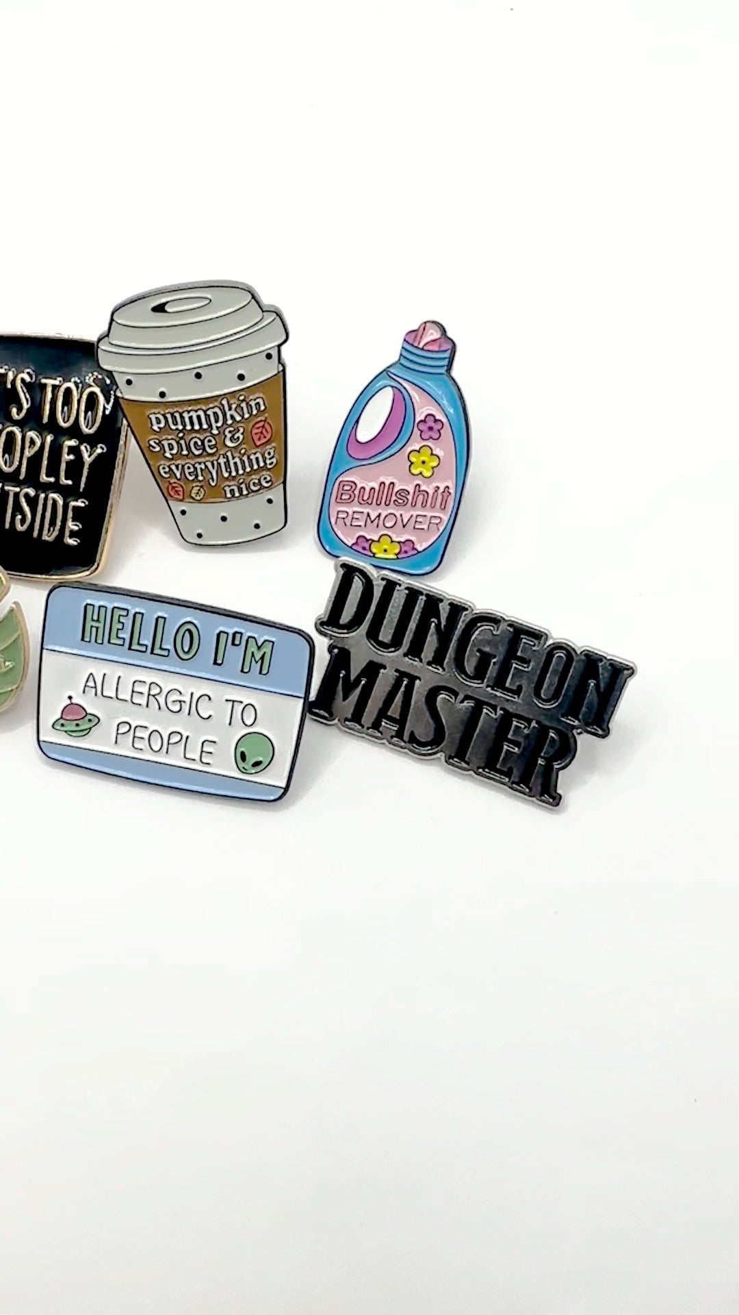 Hello I'm Allergic To People Pin