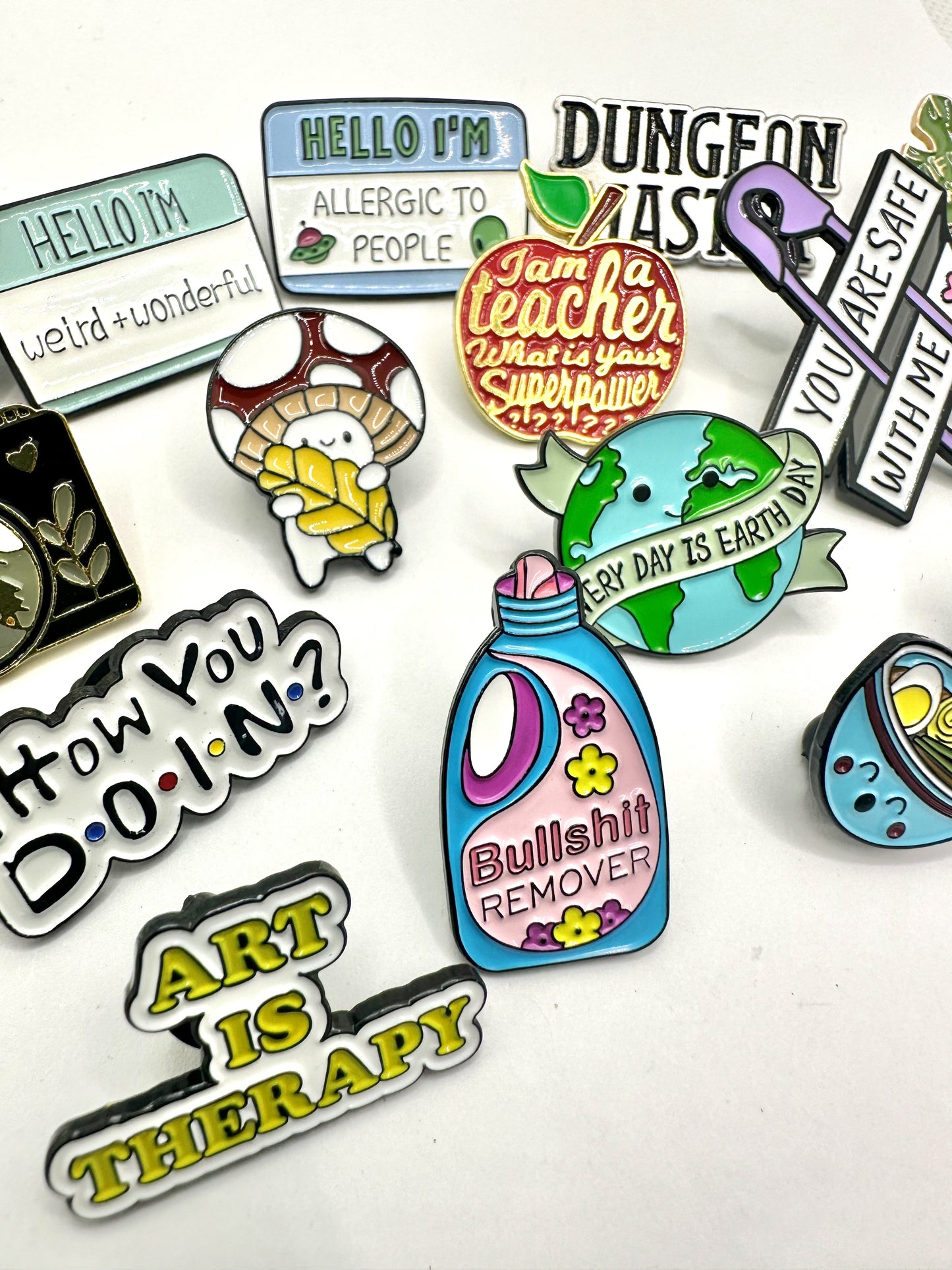 Superhero Teacher Pin