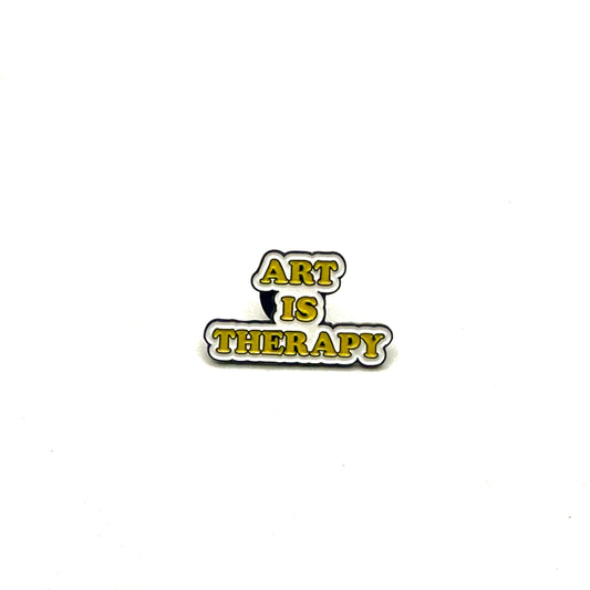 Art Is Therapy Pin