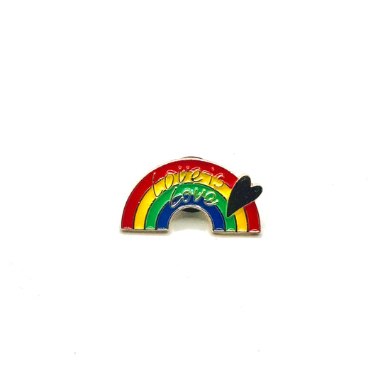 Love Is Love Rainbow Enamel Pin