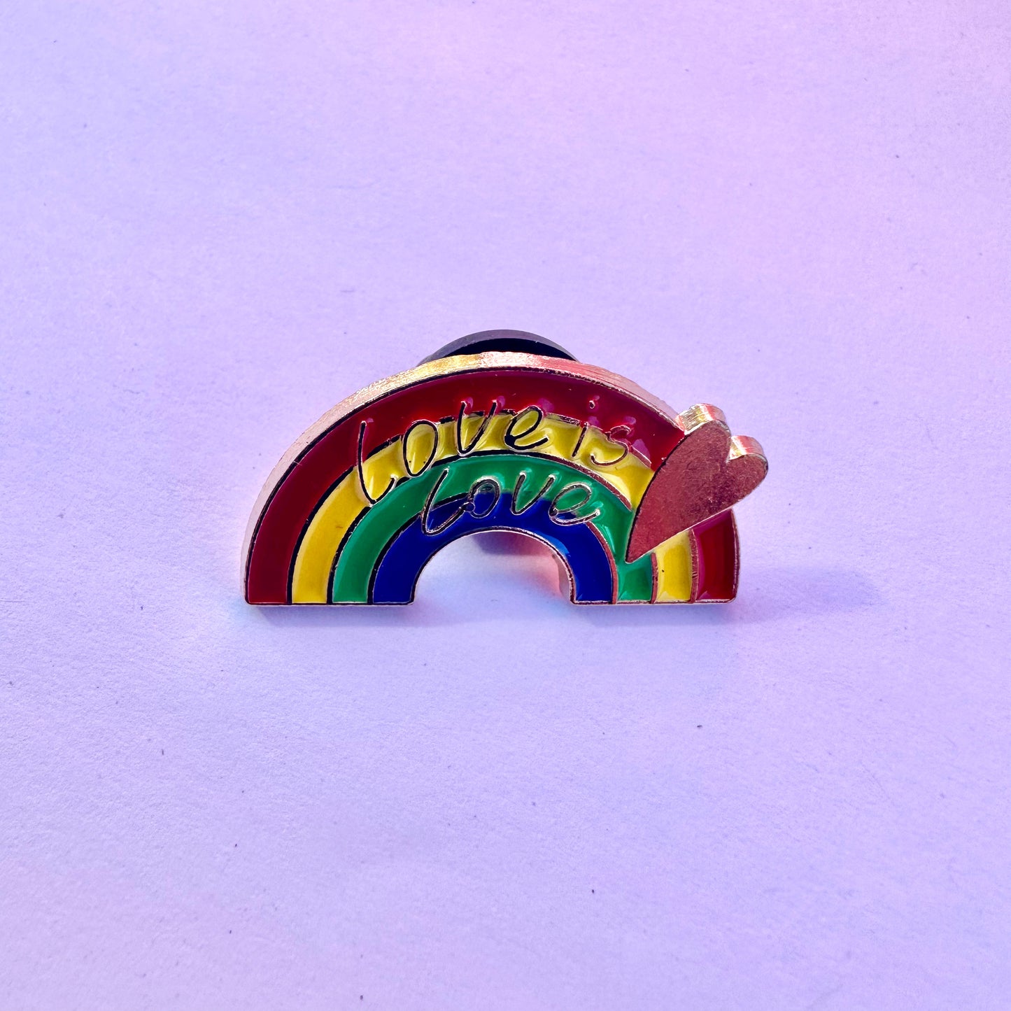 Love Is Love Rainbow Enamel Pin