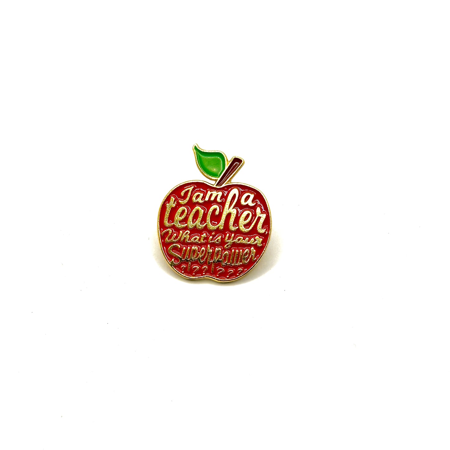 Superhero Teacher Pin